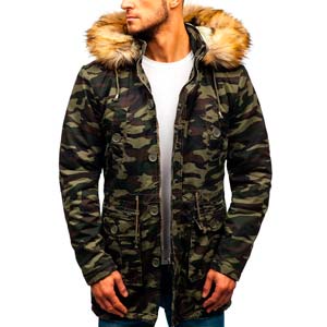 parka camuflaje hombre