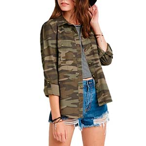 camiseta camuflaje mujer